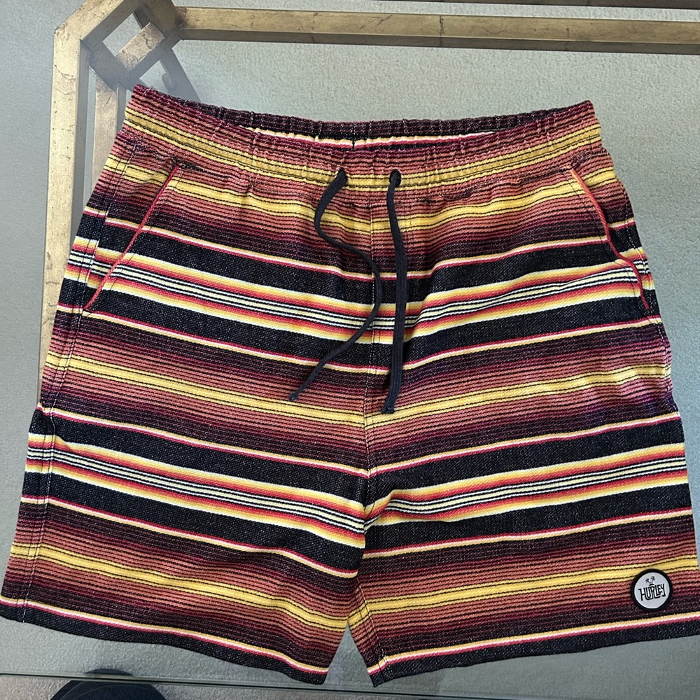 Hurley Multicolor Striped Shorts